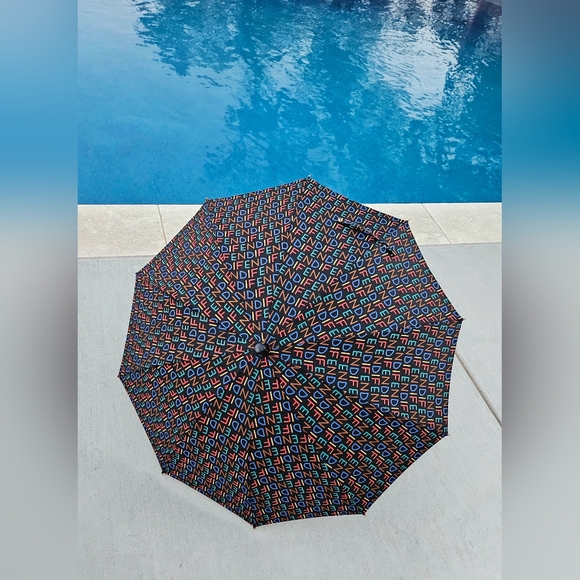FENDI Black Multicolor Umbrella - Picture 7 of 9